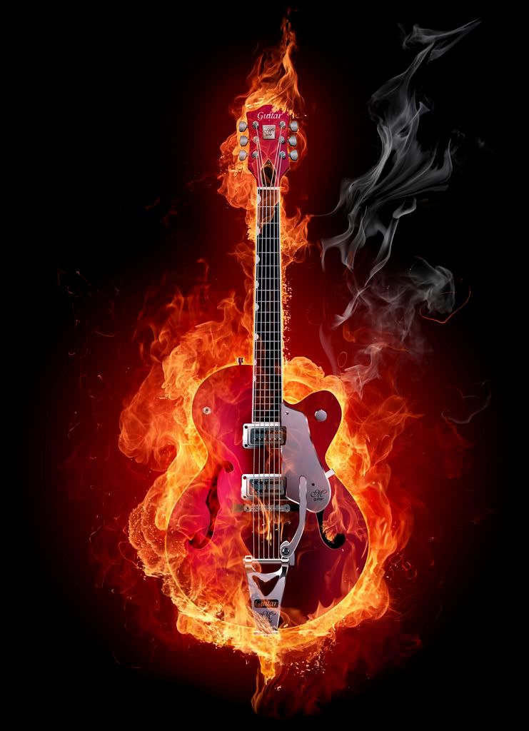 гитара в огне