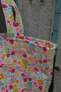 Flower Mother and Daughter Library Totes