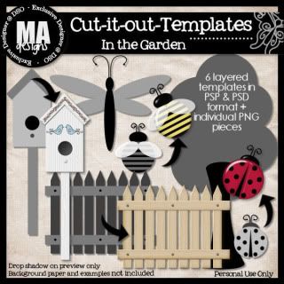 Cut-it-Out Templates - In the Garden
