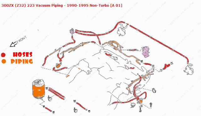 1986 Nissan 300zx vacuum line diagram #7