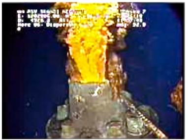 BP oil spill,riser pipe,BOP stubb,drill ship,Discover Enterprise,Discoverer Enterprise Gas Flare,Methane Gas Flair