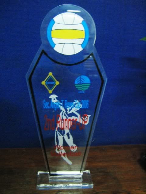 our 2nd runner up trophy
