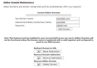 Creating an Addon Domain