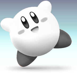 white kirby plush