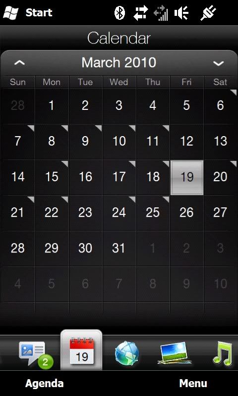 calendar tabs