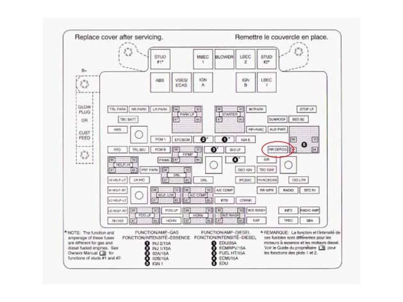 2003 heated mirror fuse location GM Truck Club Forum