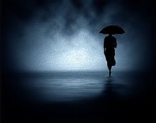 Alone in the rain