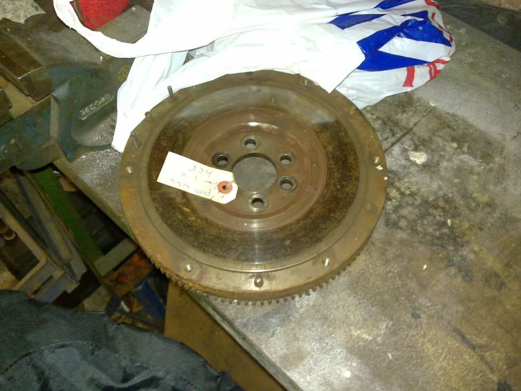 Semi DIY lightened and balanced flywheel.