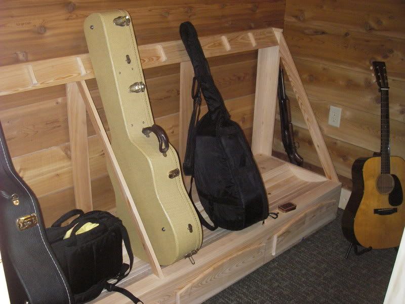 Guitar Case Storage Rack