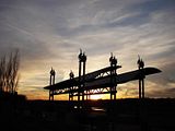 DSC02430.jpg The next 8 images were taken from the east side of the Great Miami River bridge, close to our home. The structure is the AKSteel Pavillion. image by Shut-R-Bug