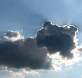 Pugcloud.jpg What do YOU see in this cloud. I lean toward a Pug...but it could look like any number of other animals to other eyes. Canon S3 image by Shut-R-Bug