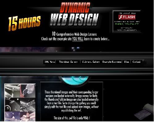 Video Tutorial for Flash Dynamic Web Design