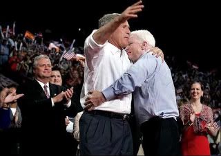 Bush and McCain Save me, save me!