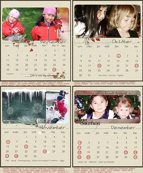 2011 Calendar Month Wise. 2011 Calendar