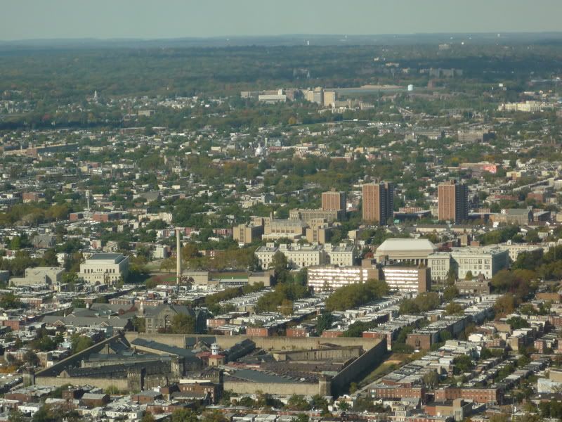 View from One Comcast Center, 54th fl