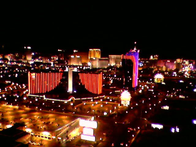 the view from Ghostbar at the Palms