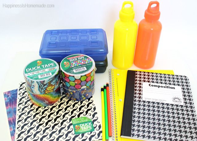 supplies for making diy school supplies 