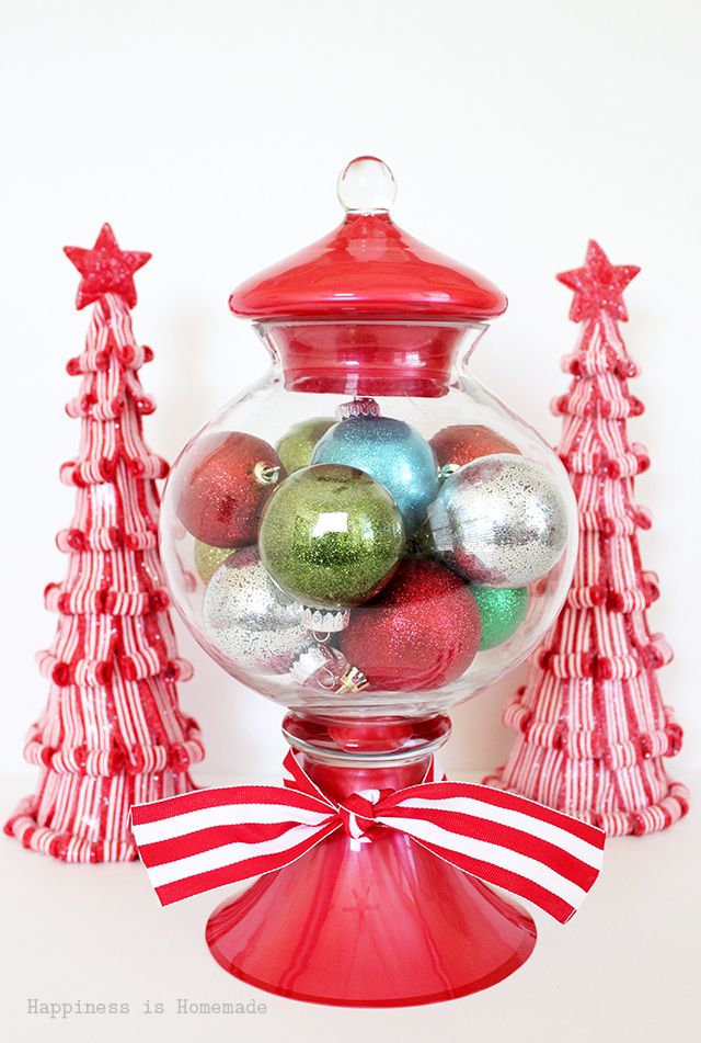 christmas gumball machine ornament display