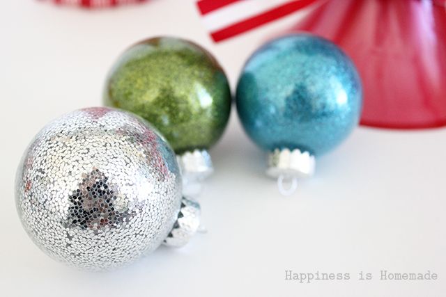 custom glitter ornaments for christmas tree