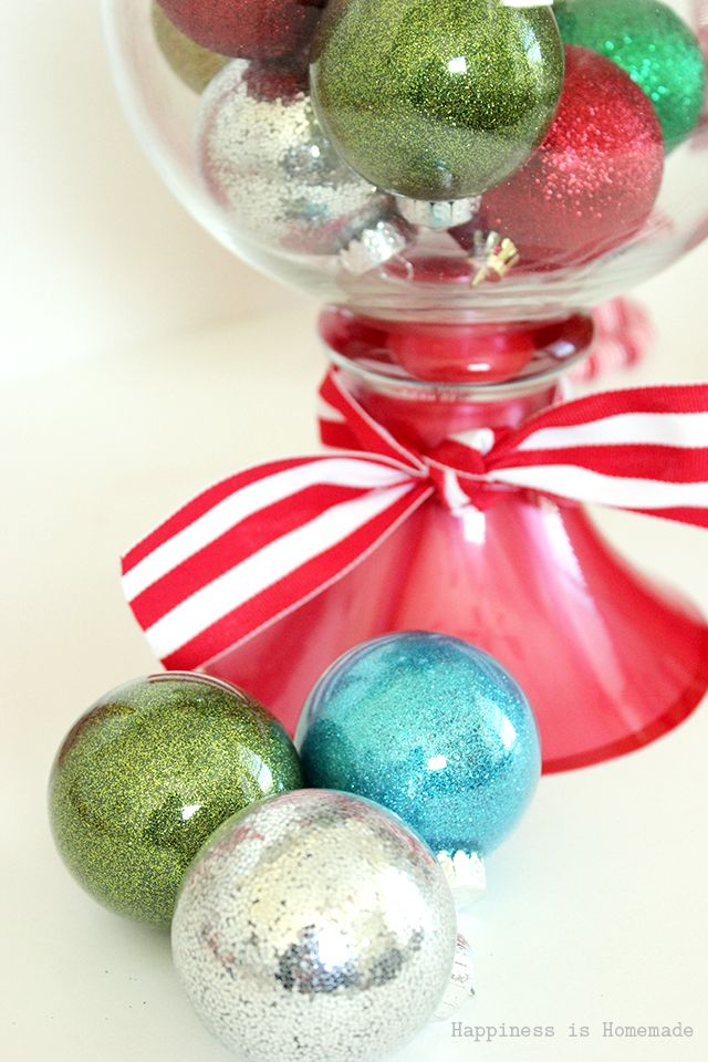 custom no mess glitter ornaments 