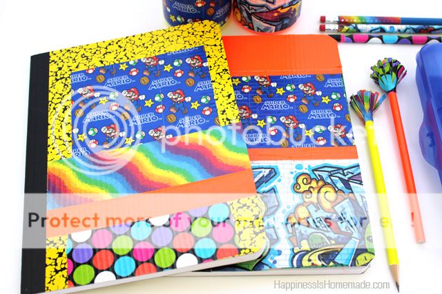 fun duck tape covered notebooks