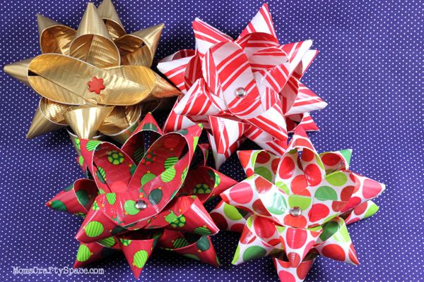 homemade bows made from duck tape 