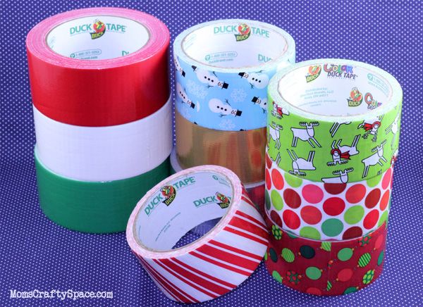 duck tape in christmas colors and patterns