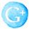 Google + clickable blue button