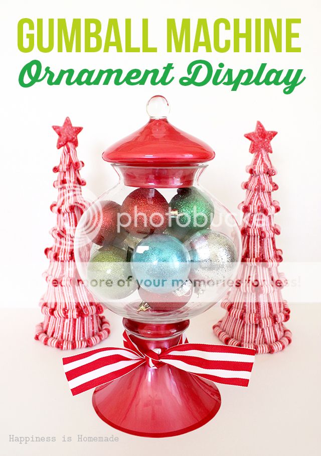 gumball machine ornament display from Michaels