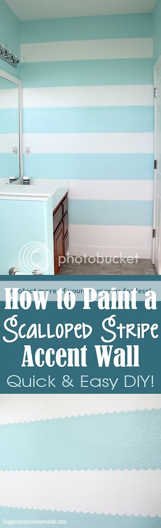 how to paint a scalloped stripe 