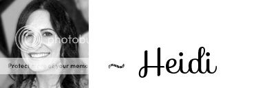 signature of Heidi from Happiness is Homemade family blog 
