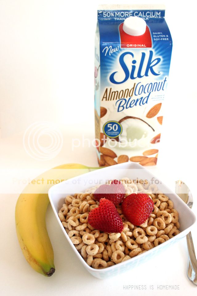 silk almond coconut blend and cereal